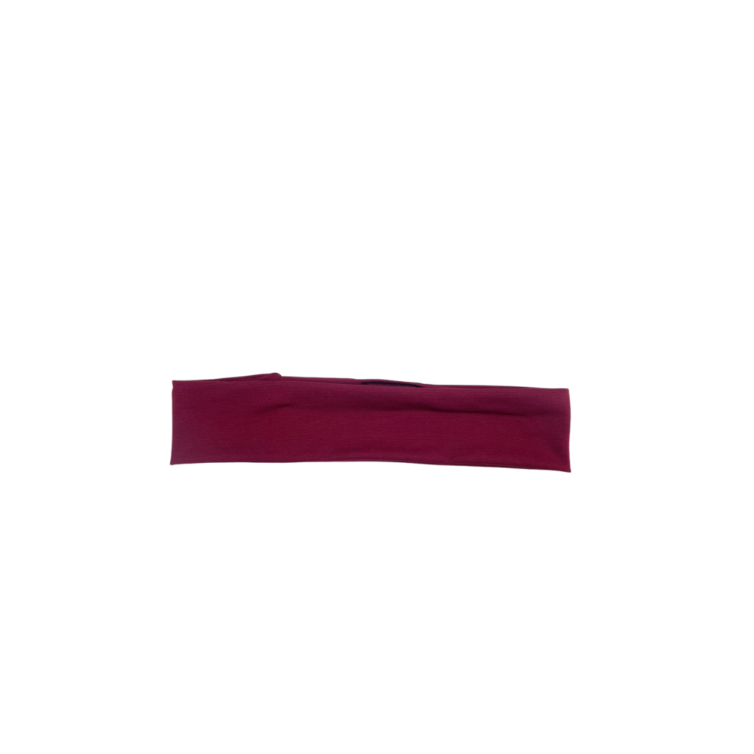 burgundy headband